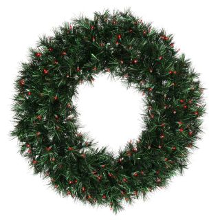 30 Inch Pre lit Midnight Green Wreath   Christmas Wreaths