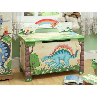 Teamson Design Dinosaur Kingdom Toy Box   Toy Storage