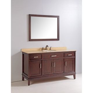 Legion Furniture 60 in. Single Bathroom Vanity Set with Faucet   Single Sink Bathroom Vanities