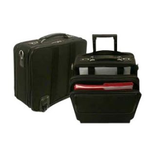 Bond Street Ltd Ballistic Nylon Computer/Business Case on Wheels   Black   Briefcases & Attaches
