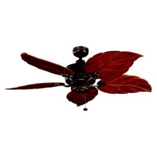 Kichler 320102TZP/370022 52 in. Crystal Bay Outdoor Ceiling Fan   Tannery Bronze Powder Coat   Ceiling Fans