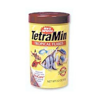 Tetra Second Nature TetraMin Tropical Flakes Fish Food   2.2 oz.   Aquarium Supplies