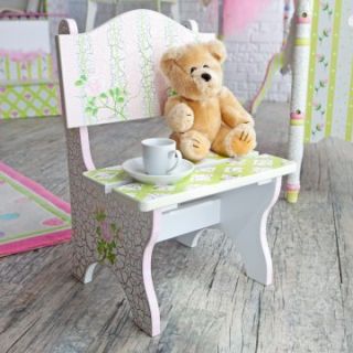 Teamson Design Crackle Rose Tea Chair   Specialty Chairs