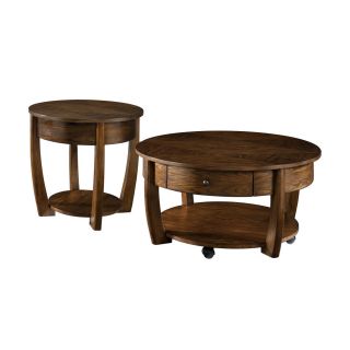 Hammary Concierge 2 Piece Round Coffee Table Set   Coffee Table Sets