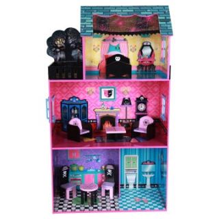 Teamson Design Haunted Doll House with Furniture   Toy Dollhouses