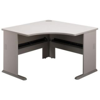 Bush Series A 48 Inch Corner Desk in White Spectrum Paper and Pewter   Do Not Use