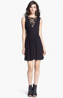 B44 Dressed by Bailey 44 Lace Inset Jersey Fit & Flare Dress