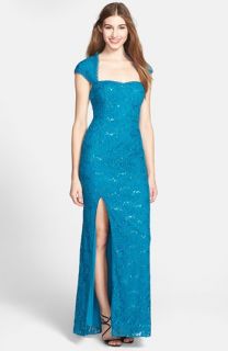 MARINA Tiered Lace Gown (Plus Size)