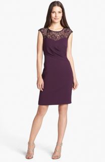Calvin Klein Lace Yoke Sheath Dress