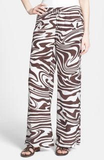 MICHAEL Michael Kors Zebra Print Wide Leg Pants (Regular & Petite)