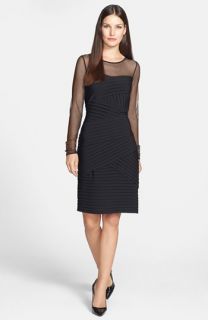 KAMALIKULTURE Sheer Yoke Sheath Dress