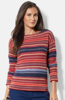 Lauren Ralph Lauren Stripe Boatneck Sweater