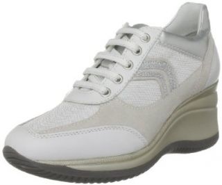 Geox D Regina M Leather D1175MS1143C1000, Damen Sneaker, Wei� (White), 39 EU / 6 UK Schuhe & Handtaschen