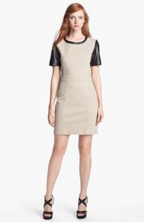 MARC BY MARC JACOBS Dempsey Drill Mixed Media Sheath Dress