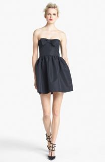 RED Valentino Strapless Bow Detail Dress