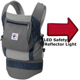 Ergo Baby BCP03405 Performance Carrier With a LED Safety Reflector Light   Grey Baby