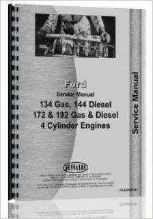Ford Eng 192 Engine GandD (FO# 40540400) Fits Skid Steers, Windrowers, other Ind Appl 4 Cyl Service Manual Jensales Ag Products Books