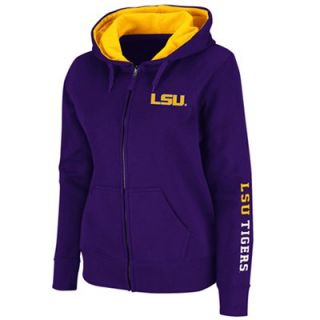 LSU Tigers Ladies Titan Full Zip Hoodie   Purple