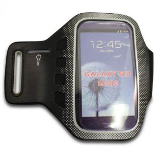 Fonus Premium High Quality Black & White Neoprene Sports Workout Armband Running Gym Case Cover for Samsung Galaxy S3 GT i9300, US Cellular / Cricket / MetroPCS Samsung Galaxy S 3 SCH R530, Verizon Samsung Galaxy S III SCH I535 Cell Phones & Acces