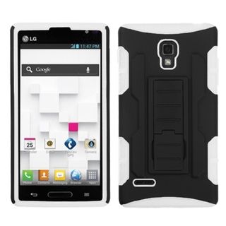 BasAcc Black/ White Armor Stand Case for LG P769 Optimus L9 BasAcc Cases & Holders