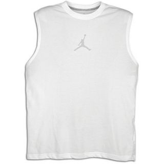 Jordan Jumpman Dri Fit Sleeveless T Shirt   Mens   Basketball   Clothing   White/Silver
