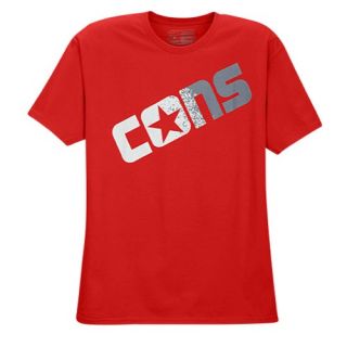 Converse Graphic T Shirt   Mens   Casual   Clothing   Red/White/Charcoal
