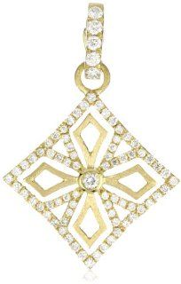 Katie Decker "Maltese Cross" 18k Yellow Gold and Diamond Charm Jewelry