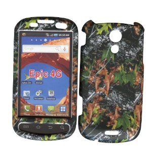 Camo Leaves Samsung Epic 4 G Sprint (Galaxy S) Case Cover Phone Hard Cover Case Snap on Faceplates Cell Phones & Accessories