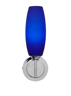 Jesco Lighting WS241 BU/CH SOFFI features solid color cased glass and richly patterned swirls of color and textures   Wall Sconces  
