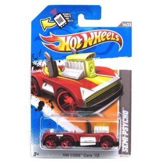 Hot Wheels HW Code Cars '12 16/22 Semi Psycho Collector #241/247 on Scan and Track Card 