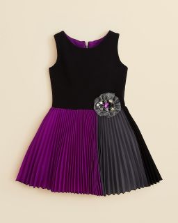 Zoe Girls' Color Block Pleated Skirt Dress   Sizes 7 16's