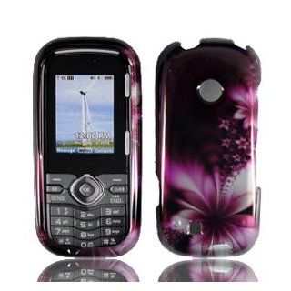 For Verizon Lg Cosmos 2 Vn251 Accessory   Purple Daisy Design Hard Case Cover+ Lf Stylus Pen Cell Phones & Accessories
