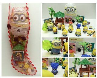 Despicable Me 20 Piece Holiday Christmas Stocking Stuffer Featuring 2" Minion Figures, Beach Accessories, Minion Stickers, Minion Mummy Plush and More Toys & Games