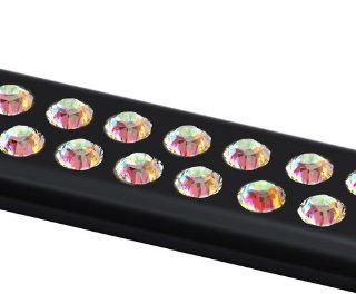 License 2 Bling 256 Aurore (Rainbow) Swarovski Crystals on Black License Plate Frame (Midnight Series) Automotive