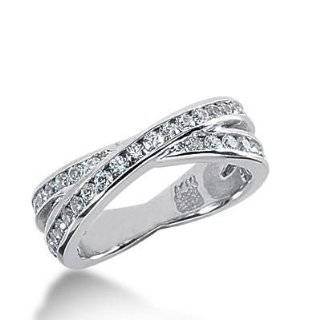 14k Gold Diamond Anniversary Wedding Ring 40 Round Brilliant Diamonds 1.00 ctw. 282WR131914K Wedding Bands Wholesale Jewelry