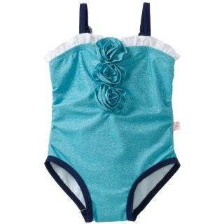 Floatimini Baby Girls Infant Sublime Bathing Suit, Turquoise, 18 24 Months Clothing