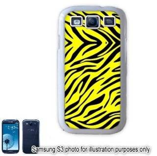 Yellow Zebra Animal Print Pattern Samsung Galaxy S3 i9300 Case Cover Skin White Cell Phones & Accessories