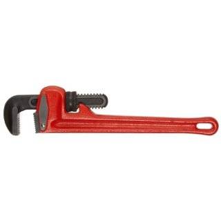Martin PW14 Straight Iron Handle Heavy Duty Pipe Wrench, Size 14, 10" Overall Length, 2" Capacity