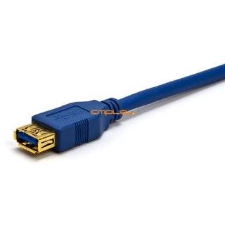 Cmple   USB 3.0 A Male to A Female Extension Gold Plated Cable   10FT (Blue) Computers & Accessories