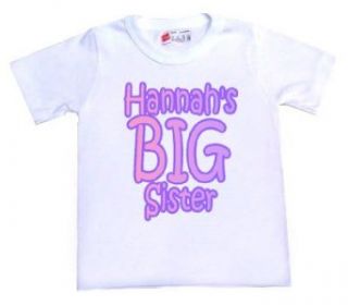 Personalized Big Sister T Shirt Clothing
