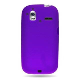 WIRELESS CENTRAL Brand Silicone PURPLE Skin Rubber Soft Cover Case Sleeve for HTC AMAZE 4G (T MOBILE) [WCA754] Cell Phones & Accessories