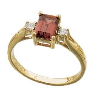 14K Yellow Gold Emerald Cut Alexandrite With Two Side Diamond Ring Jewelry Days Jewelry
