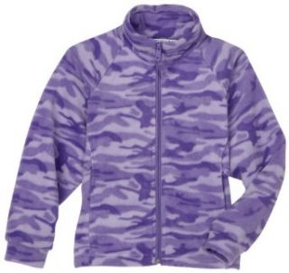 Columbia Girls Snow Kissed Fleece Jacket, Purple Camo, 18/20 Clothing