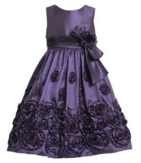 Bonnie Jean TWEEN GIRLS 7 16 BONAZ BORDER Special Occasion Flower Girl Holiday Pageant Party Dress (16, Purple) Clothing