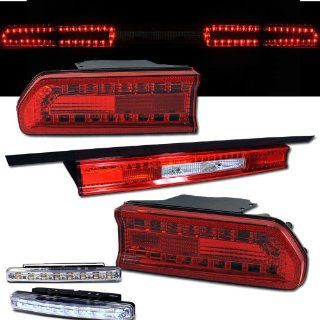 2008 2010 DODGE CHALLENGER REAR BRAKE TAIL LIGHTS RED/CLREAR+LED BUMPER RUNNING Automotive