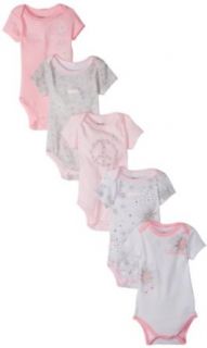 Calvin Klein Baby Girls Newborn Stretchy Foot Print, Pink, 3 6 Months Clothing