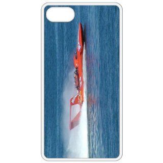 Speedboat Image White Apple Iphone 5 Cell Phone Case   Cover Cell Phones & Accessories