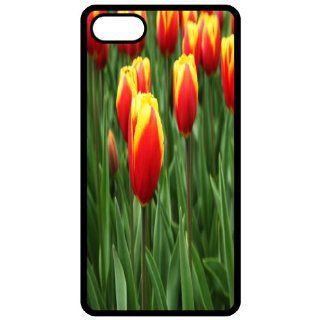 Red And Yellowe Tulips   Image Black Apple Iphone 5 Cell Phone Case   Cover Cell Phones & Accessories