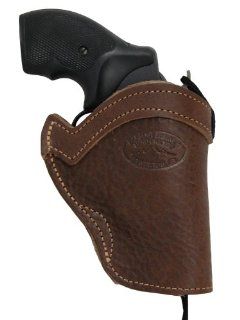 Barsony Brown Leather Western Style Holster for Snub Nose or 2" barrel 22 38 357 41 44 Revolvers Sports & Outdoors