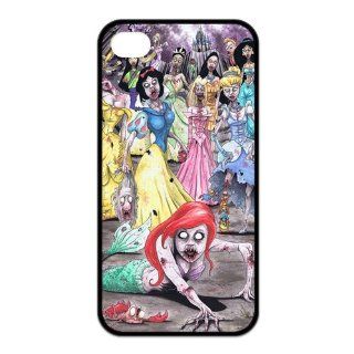 Funny Zombie Princess Little Mermaid Snow White Princess Printed Durable Rubber Iphone 4 4s Case Cell Phones & Accessories